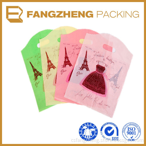 LDPE Material die cut handle bag/high quatity fashion handle bag/die cut shopping bags